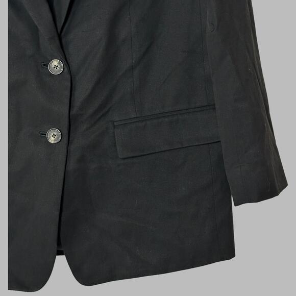 Everlane The Tencel Oversized Blazer Black 2 Button Front L/S Women's 16 NWT - Picture 7 of 12